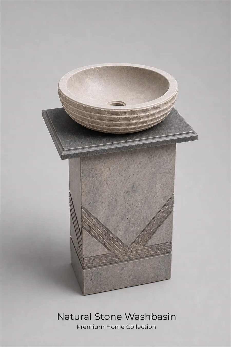 Textured Stone Washbasin — product photo