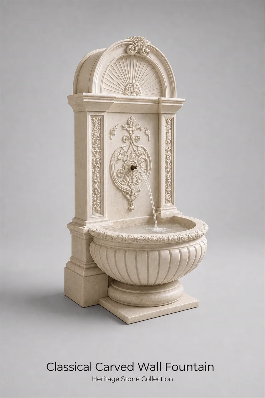 Classic Carved Wall Fountain — product photo
