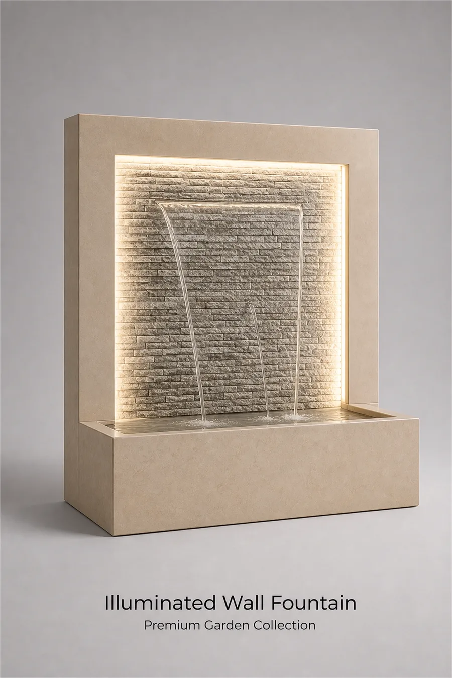 Backlit Wall Fountain — product photo