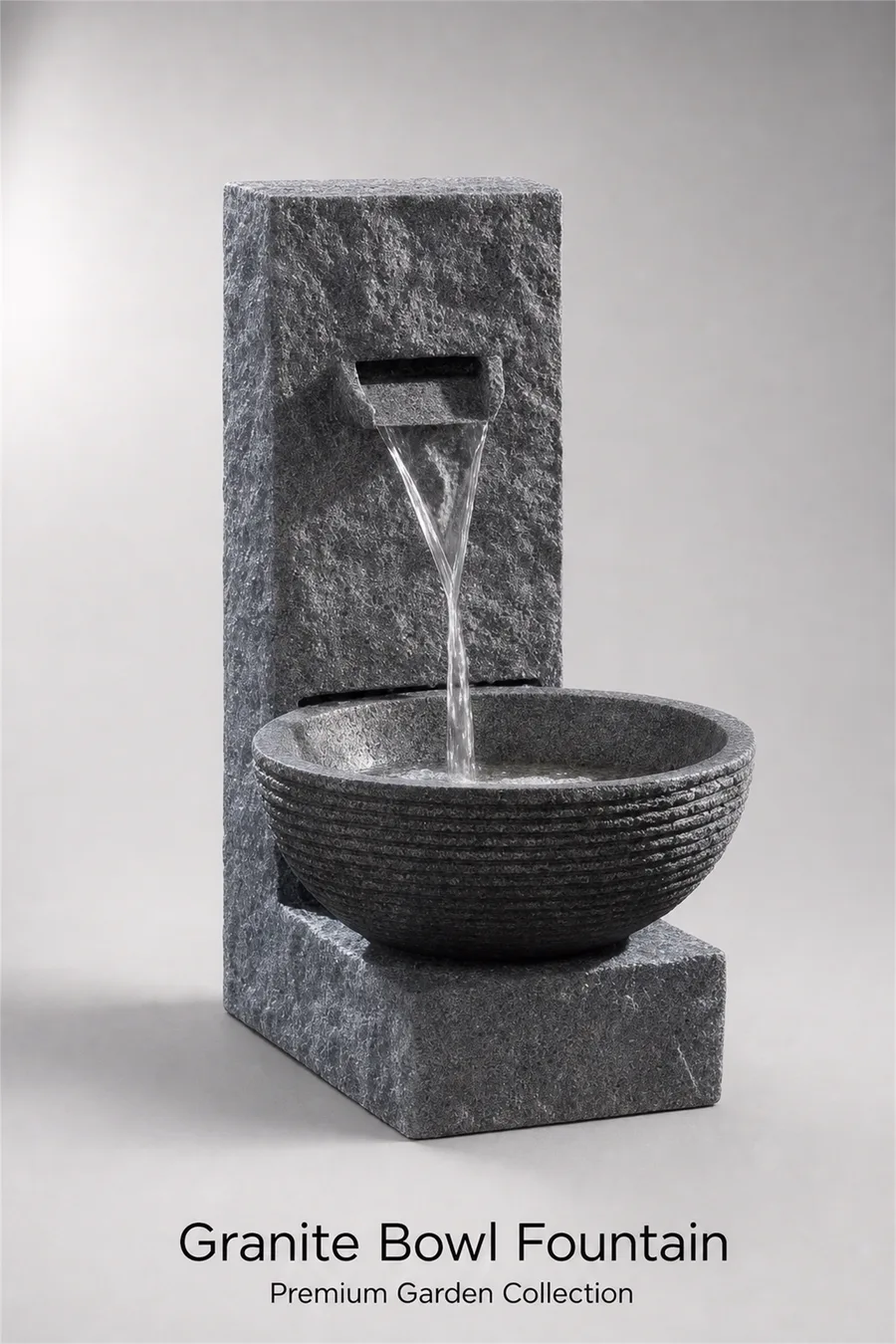 Granite Fountain with Round Bowl — product photo