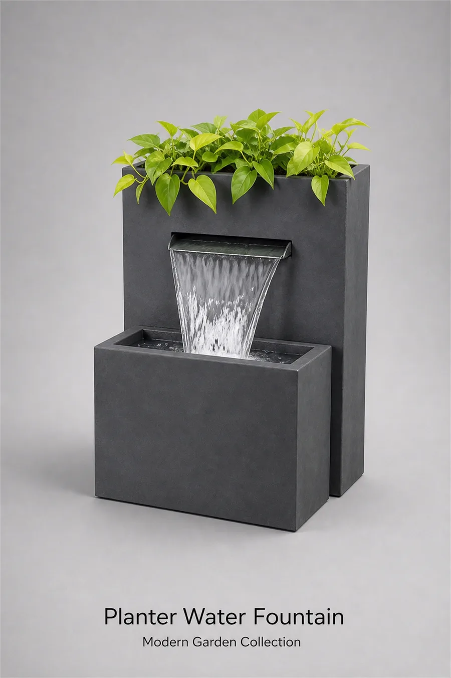 Fountain with Integrated Planter — product photo