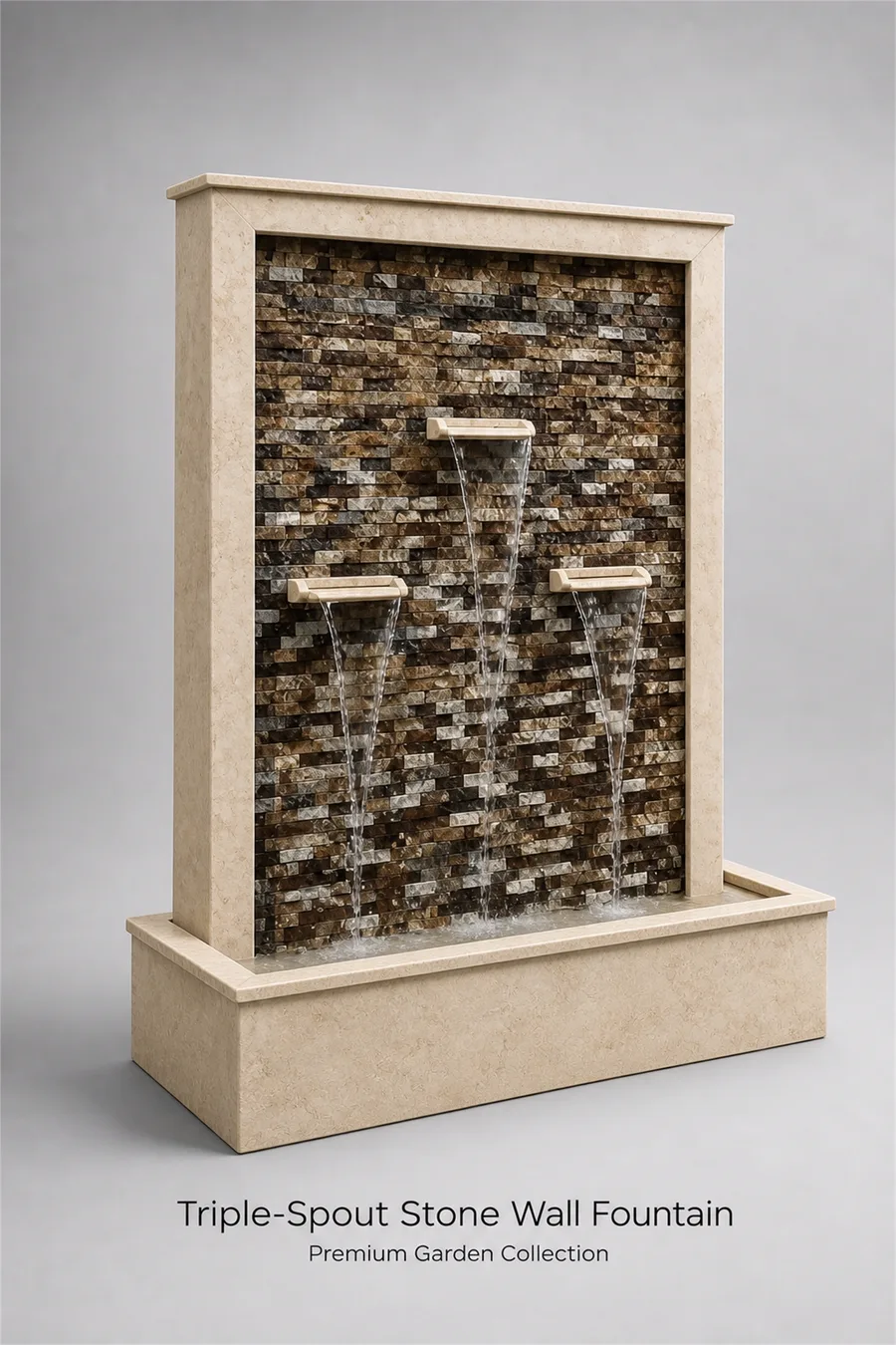 Wall Fountain with Three Spouts — product photo