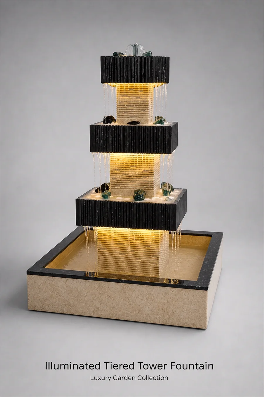 Illuminated Multi-Tier Fountain — product photo