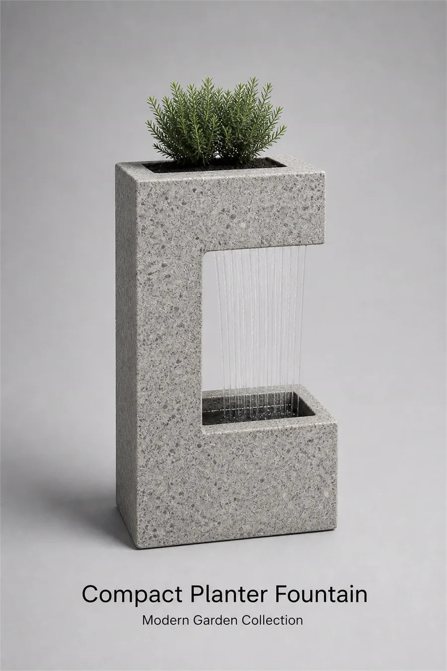 Compact Fountain with Planter — product photo