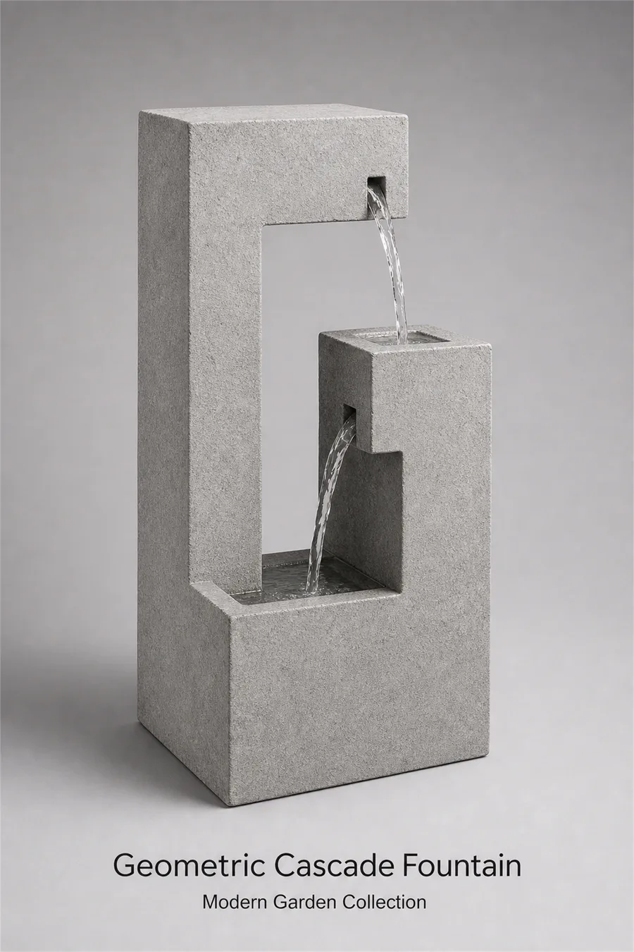 Geometric Two-Level Fountain — product photo