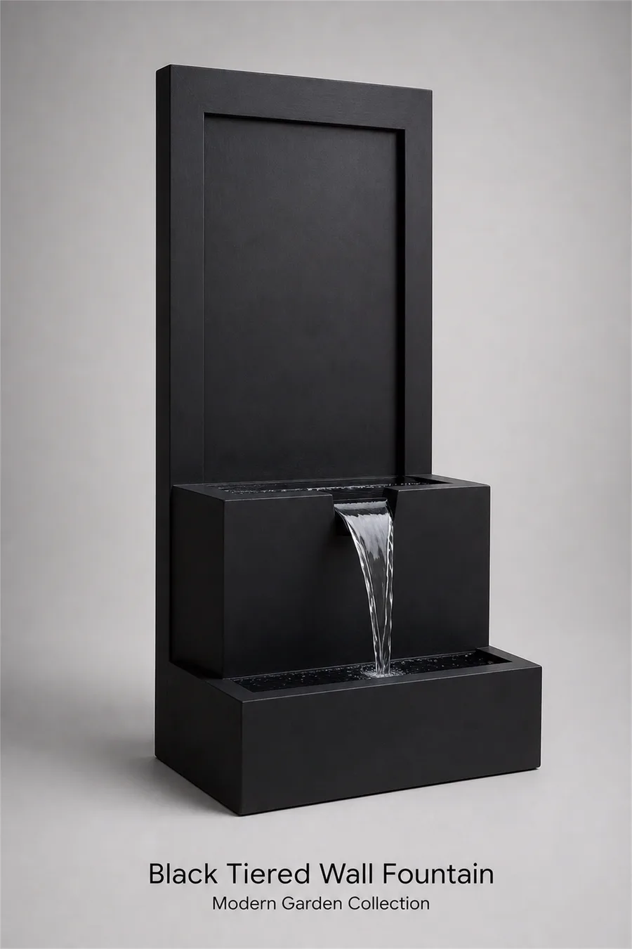 Black Two-Tier Wall Fountain — product photo