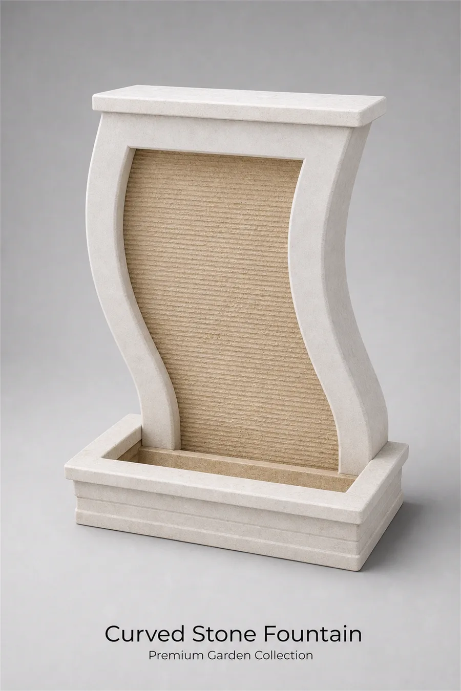 Curved Stone Fountain — product photo