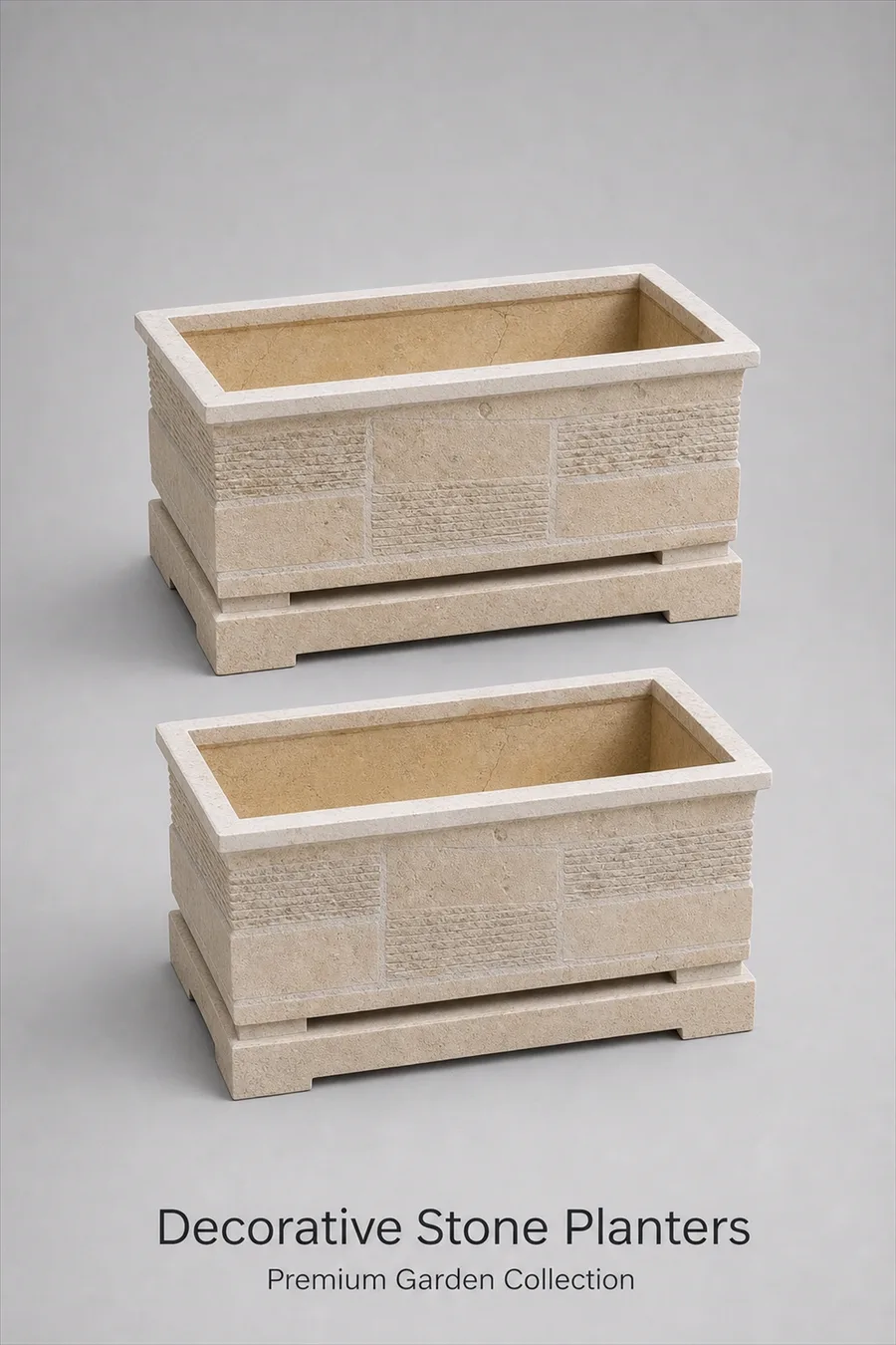 Light Stone Planters — product photo