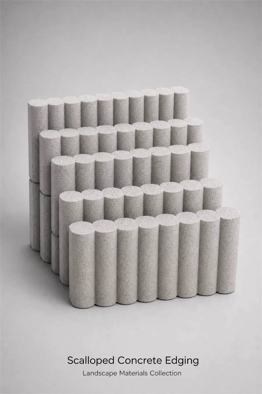 Scalloped Concrete Edging — product photo