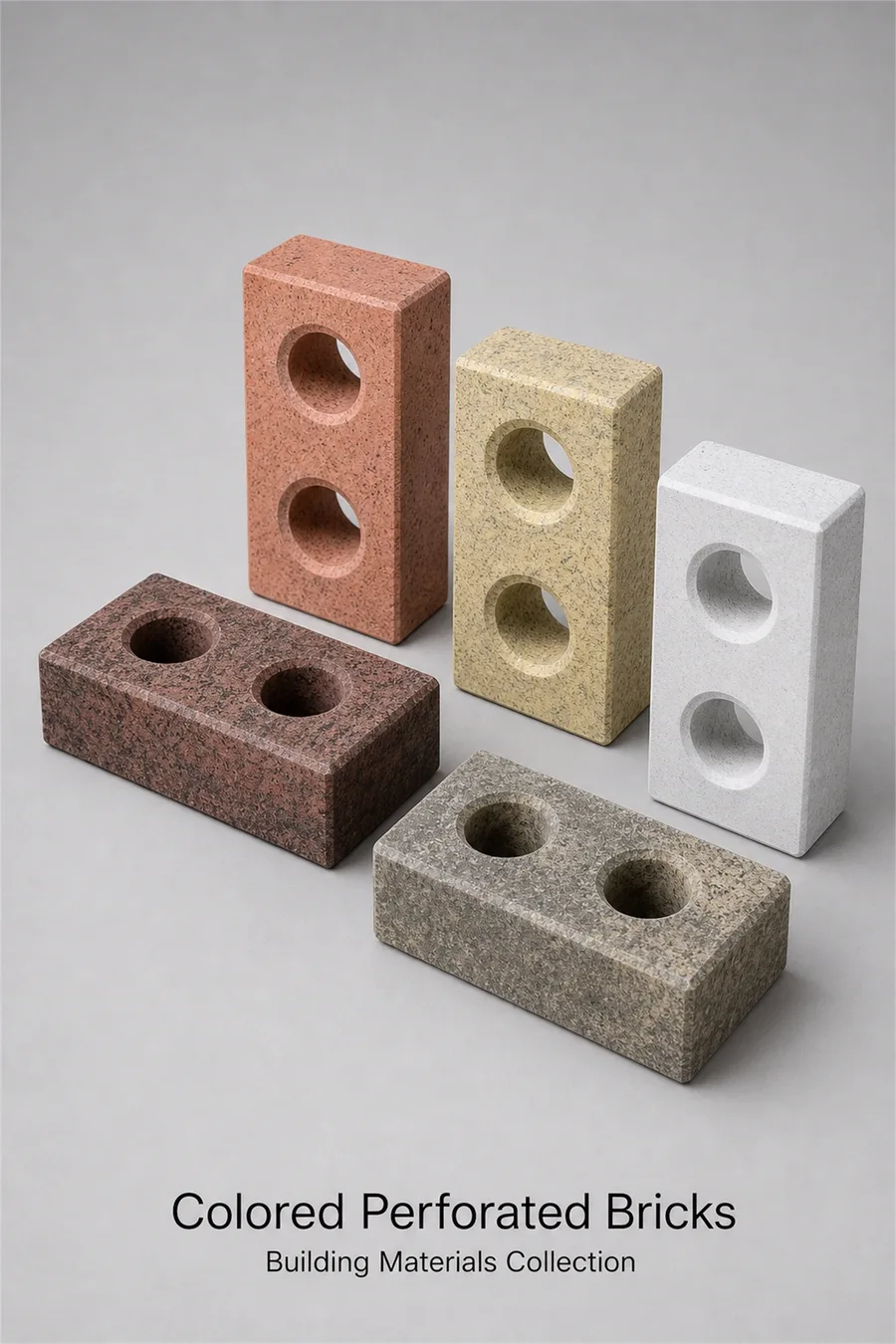 Coloured Perforated Bricks — product photo