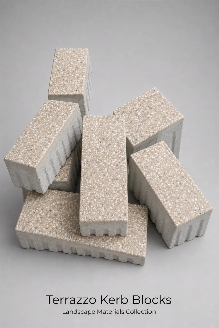 Terrazzo Kerb and Paving Blocks — product photo