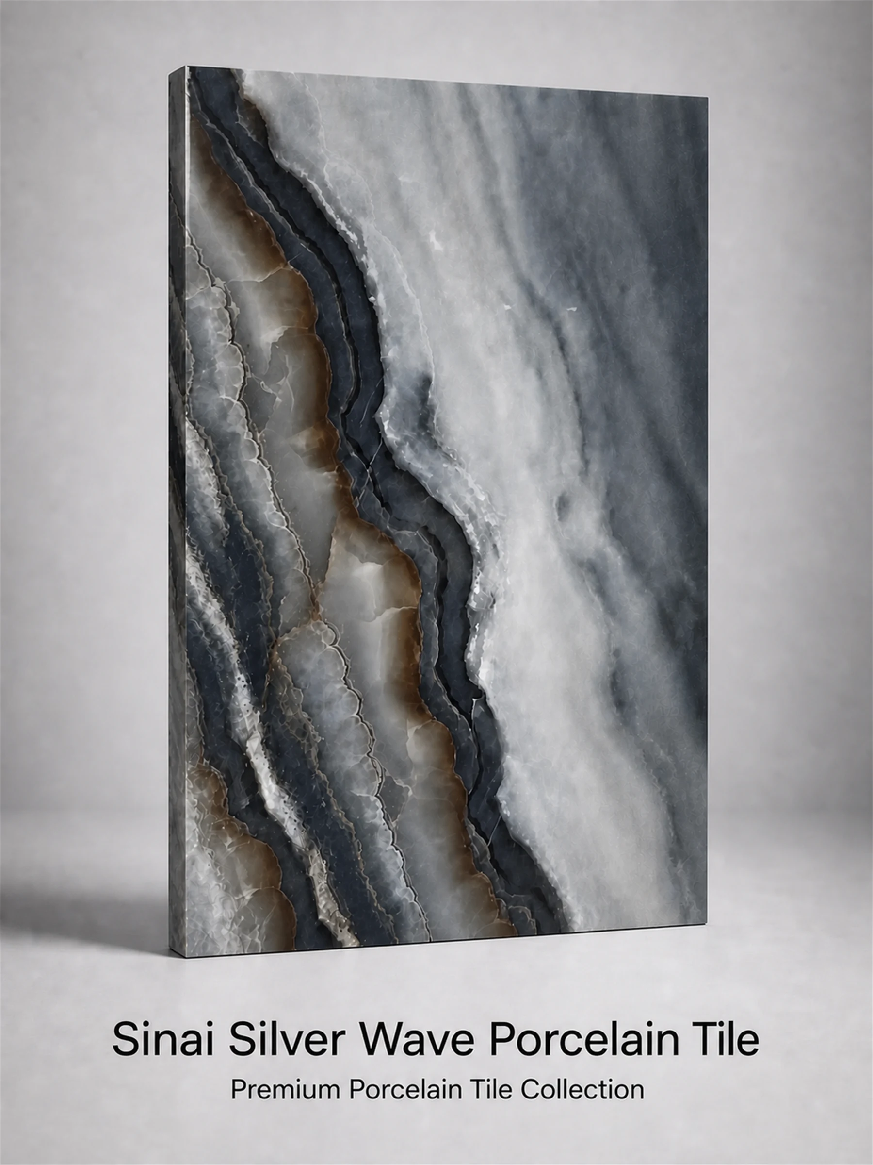 Sinai Silver Wave Porcelain Tile