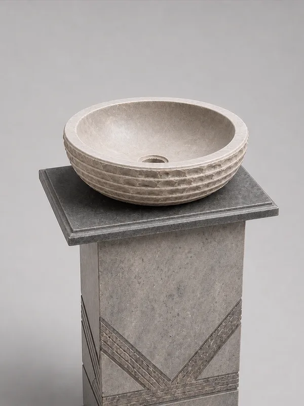 Textured Stone Washbasin