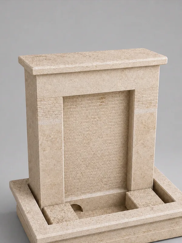 Compact Light Stone Fountain