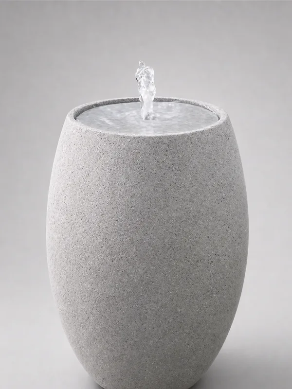 Oval Stone Fountain