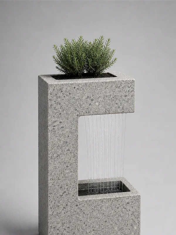 Compact Fountain with Planter