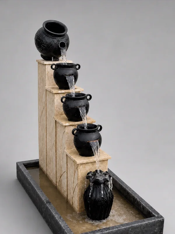 Cascading Jug Fountain