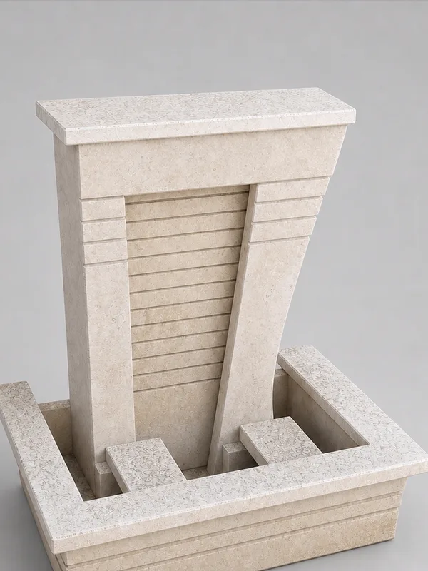 Light Fountain with Tapered Supports