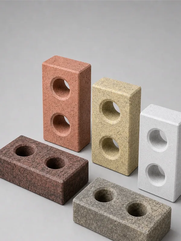 Coloured Perforated Bricks