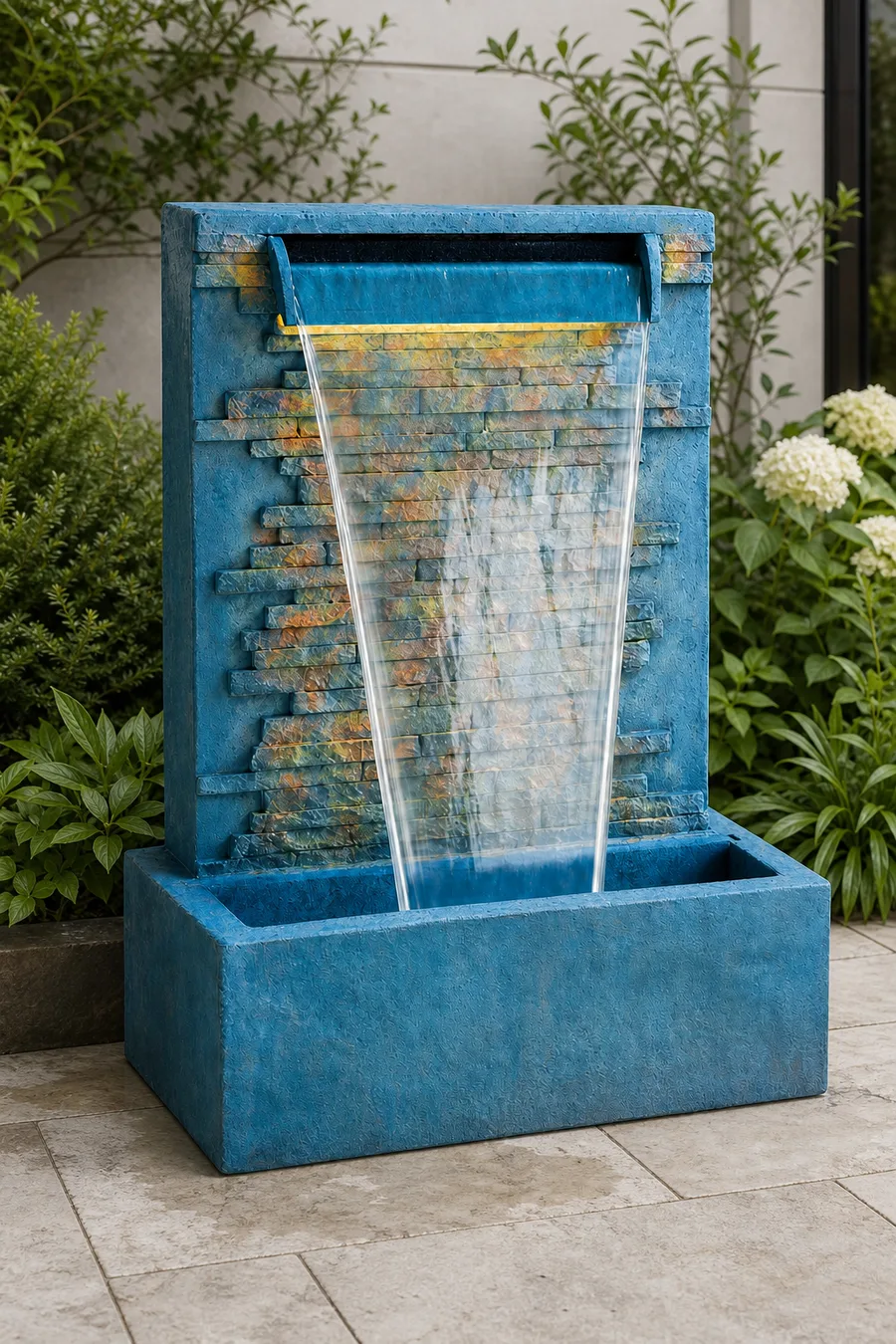 Blue Slate Cascade — in real life