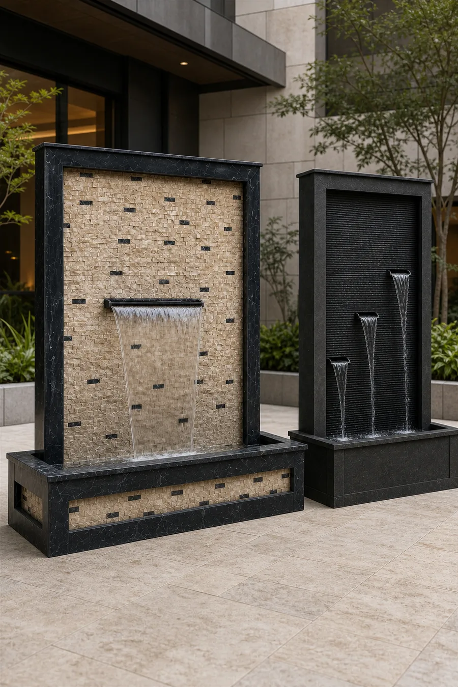 Pair of Decorative Wall Fountains — in real life
