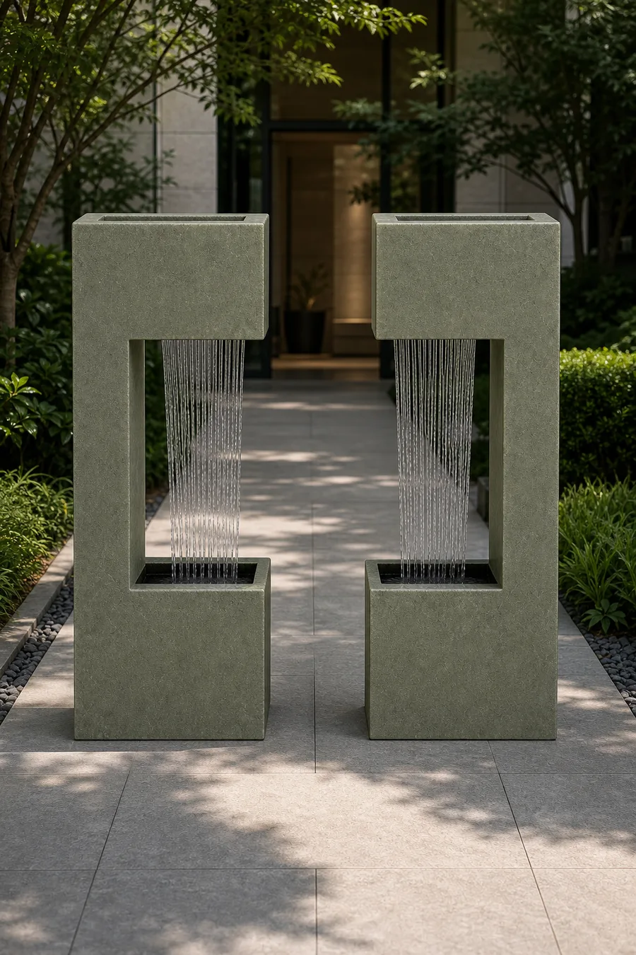 Twin Portal Fountain — in real life