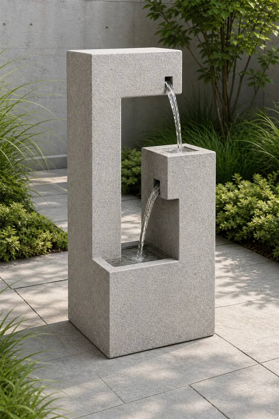 Geometric Two-Level Fountain — in real life