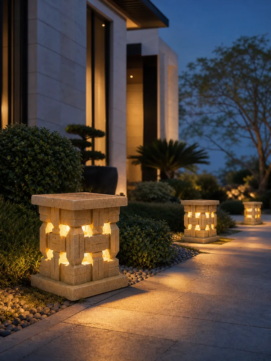 Decorative Stone Lights — in real life
