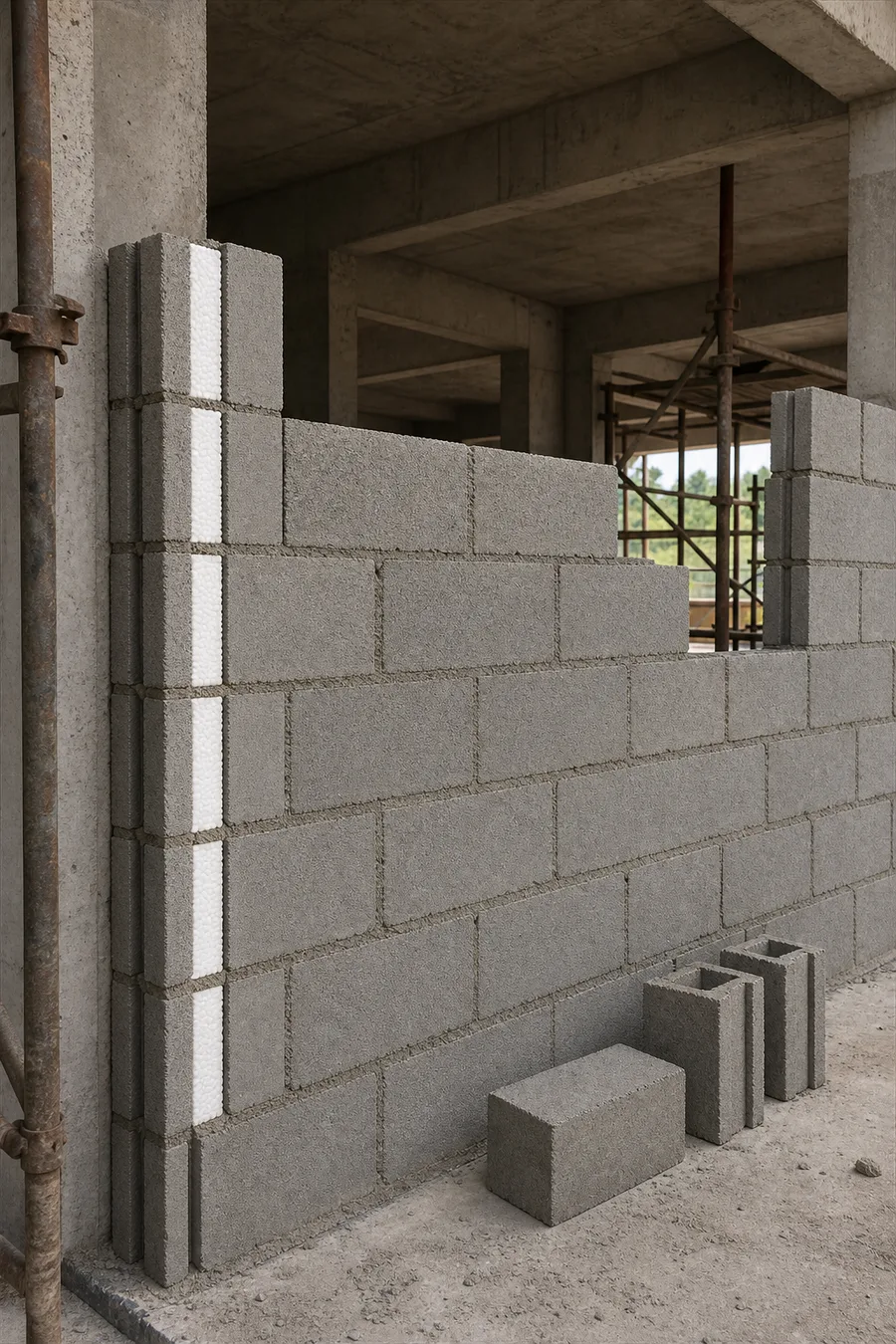 Concrete Block System — in real life