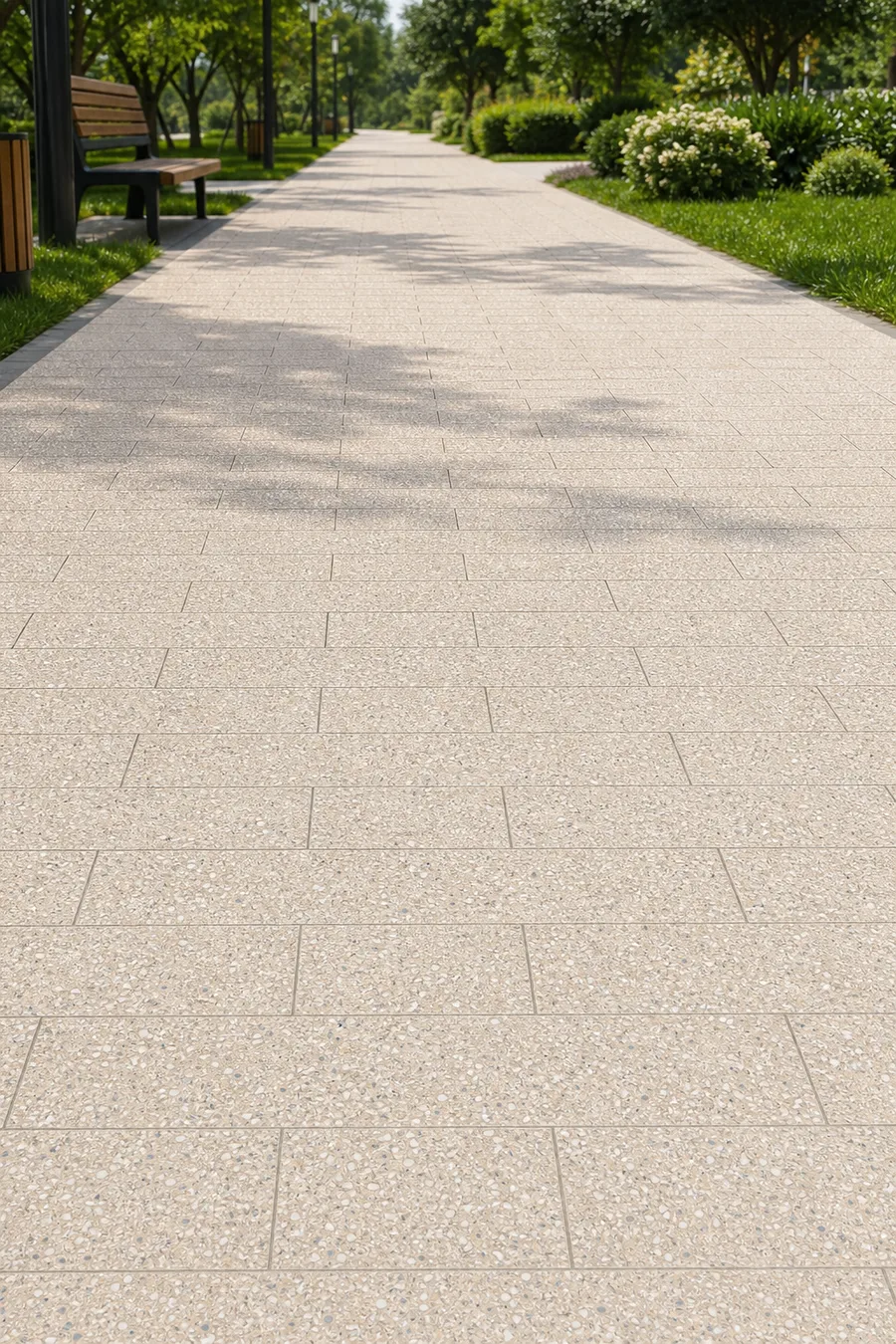 Terrazzo Kerb and Paving Blocks — in real life